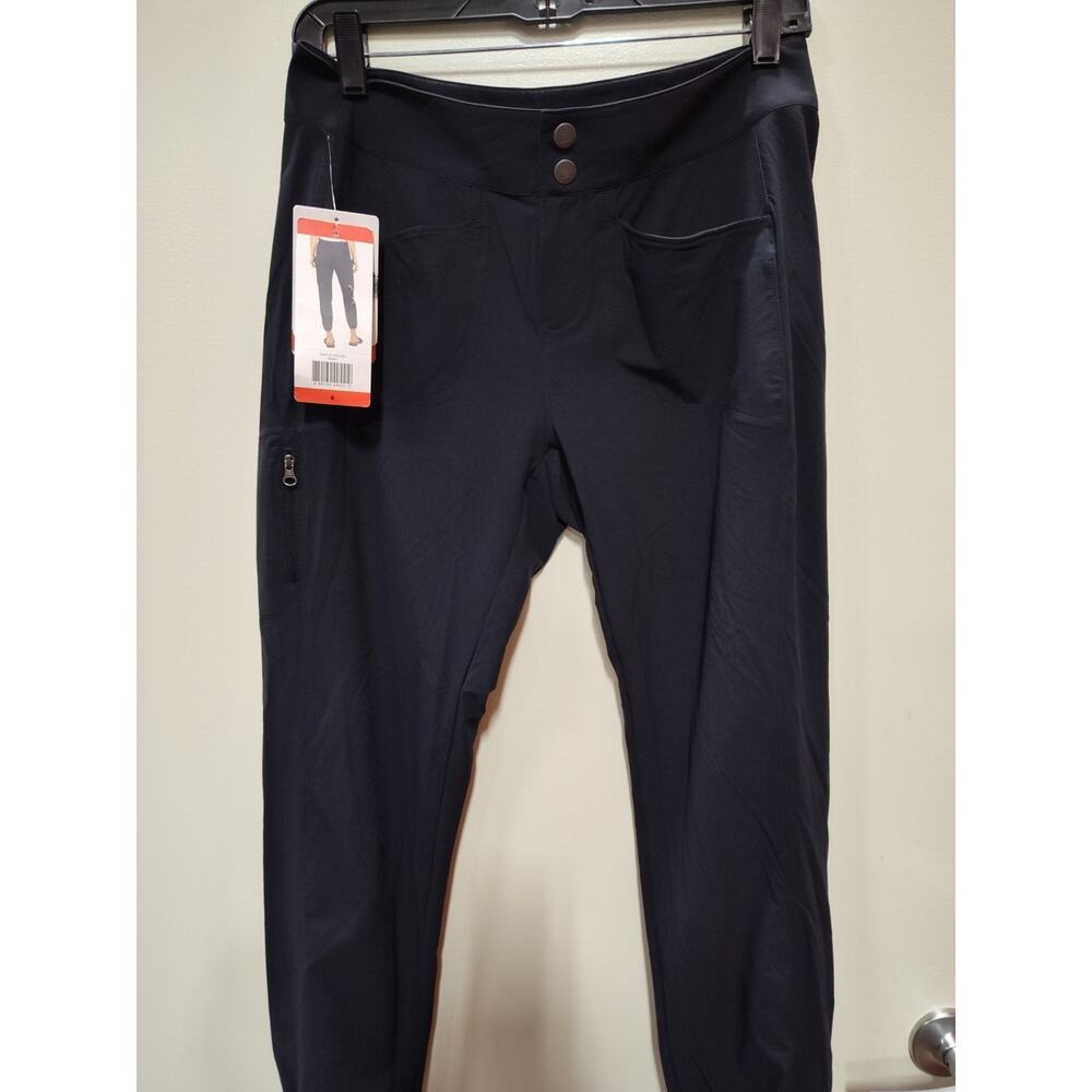 Marmot Women’s Marmot Gray Blue Plaid Flannel Lined Hiking Pants Size 8 MINT